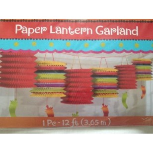 Mexican Fiesta Chilli Lantern Garland